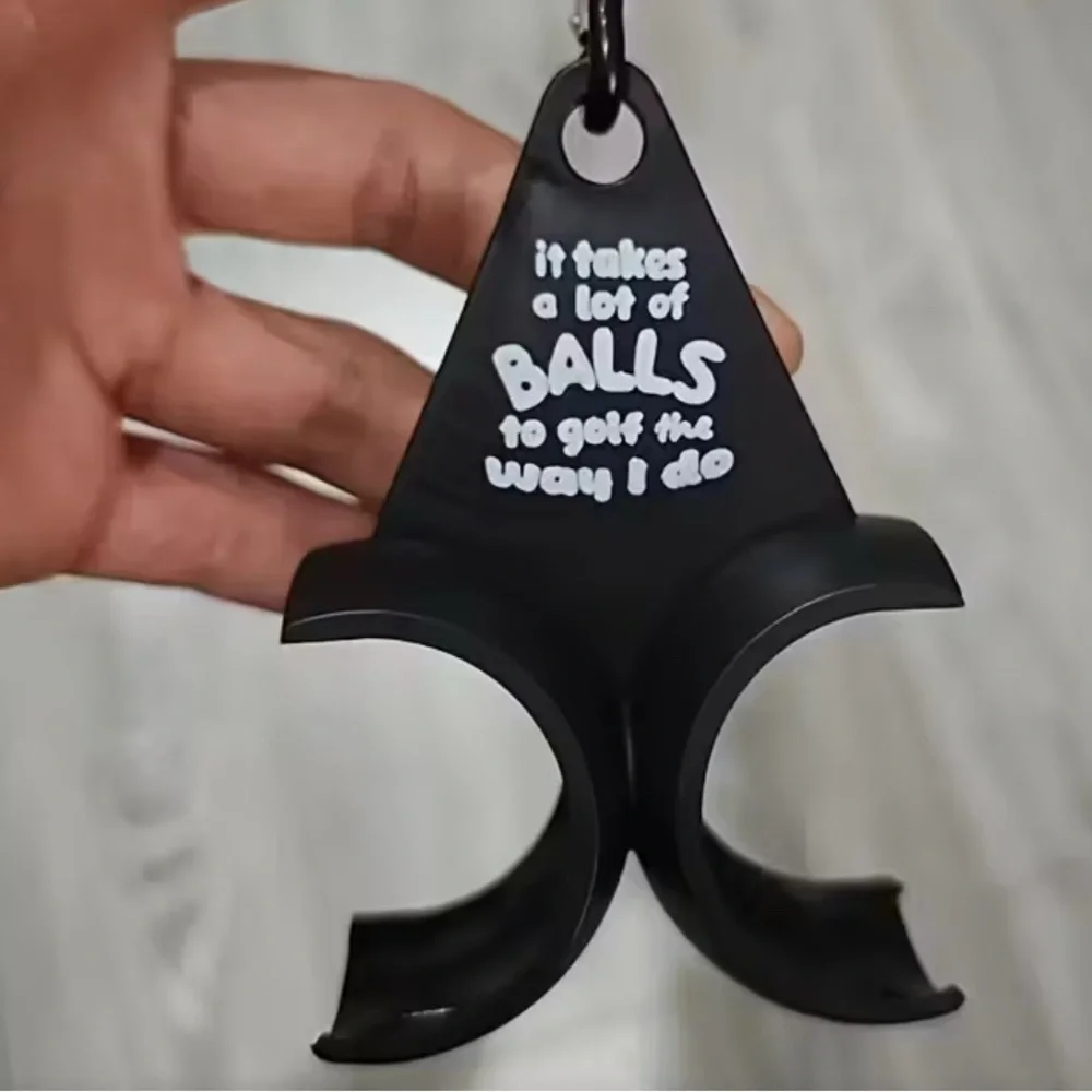 Funny Golf Ball Holder Keychain - Picture 4 of 7